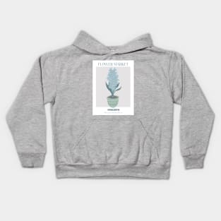 Botanical print with hyacinth Kids Hoodie